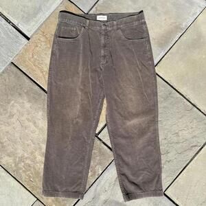Y2K Nicely Faded Olive Green Brown Corduroy Pants